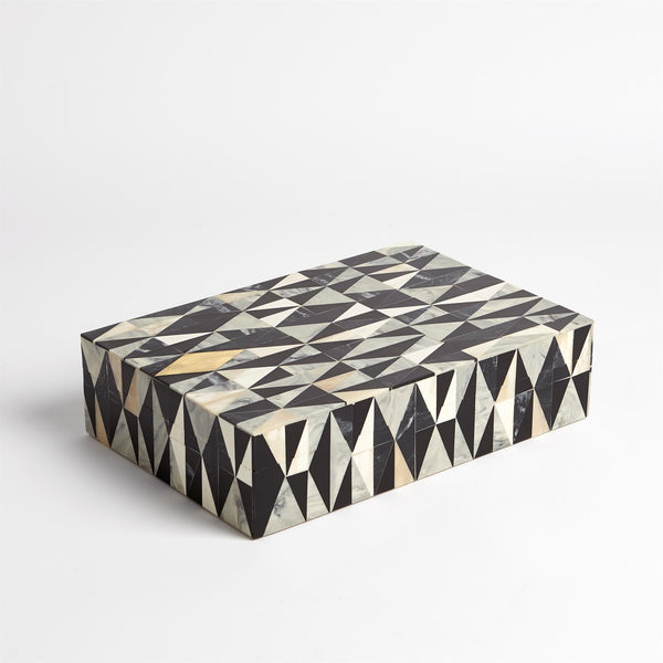 Safavieh Brass Diamond Box-Sm | Global Views - 9.93236