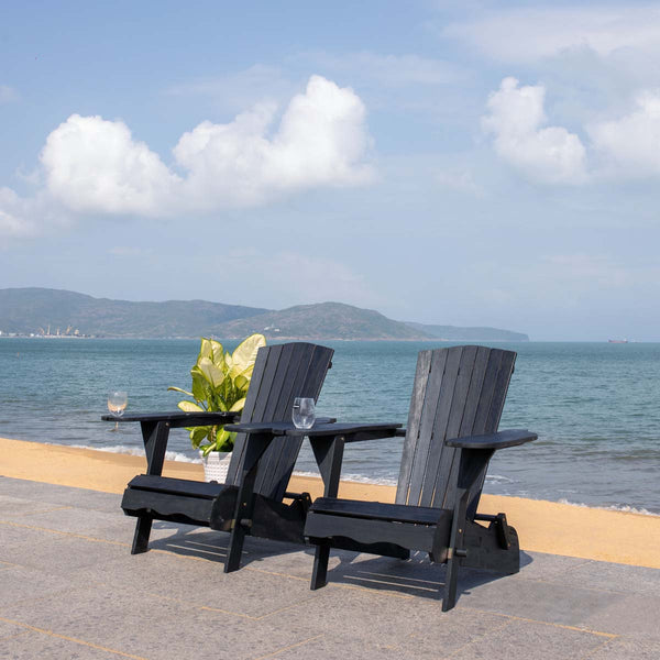 Safavieh Safavieh Breetel Adirondack Chairs - Black (Set Of 2)