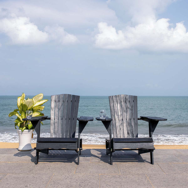 safavieh Safavieh Breetel Adirondack Chairs - Black (Set of 2)