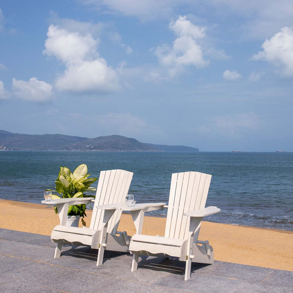 Safavieh Safavieh Breetel Adirondack Chairs - White (Set Of 2)