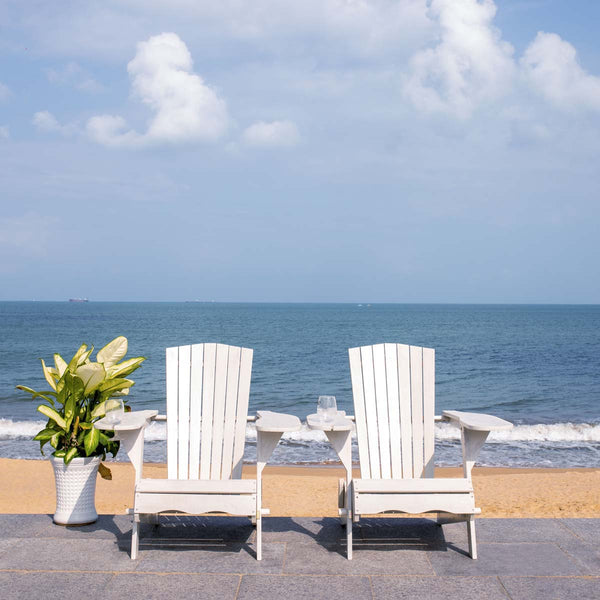 safavieh Safavieh Breetel Adirondack Chairs - White (Set of 2)