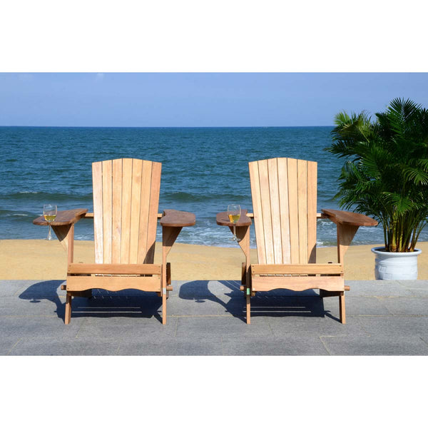Safavieh Safavieh Breetel Set Of 2 Adirondack Chairs - Natural (Set Of 2)