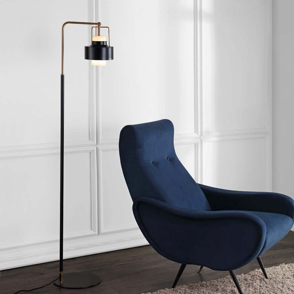 Safavieh Safavieh Brendon Floor Lamp-Black/Brass Gold