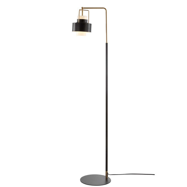 safavieh Safavieh Brendon Floor Lamp-Black/Brass Gold