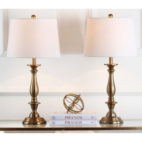 Safavieh Safavieh Brighton 29 Inch H Candlestick Table Lamp-Gold (Set Of 2)