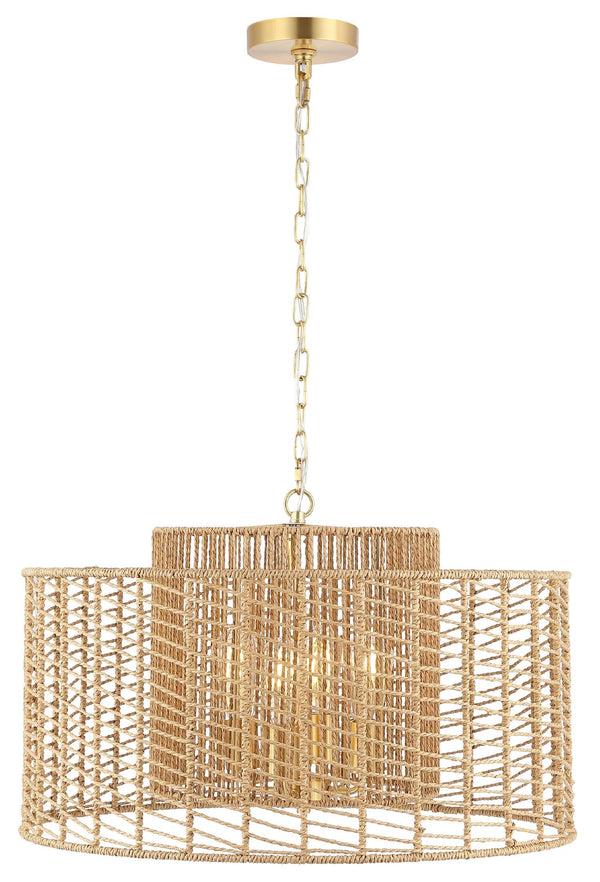 Safavieh Safavieh Brynora 4 Light Extendable Pendant - Natural / Gold
