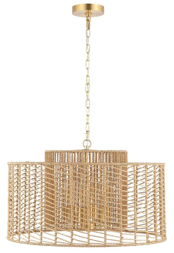 safavieh Safavieh Brynora 4 Light Extendable Pendant - Natural / Gold