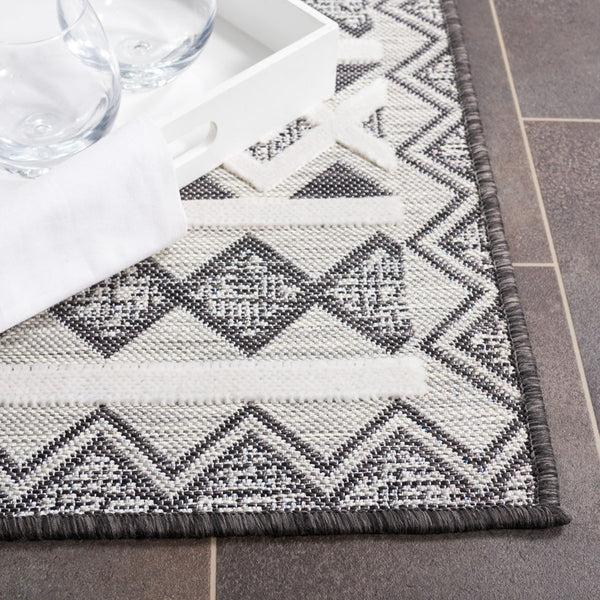 Safavieh Safavieh Cabana Collection CBN418Z - Black / Grey Ivory