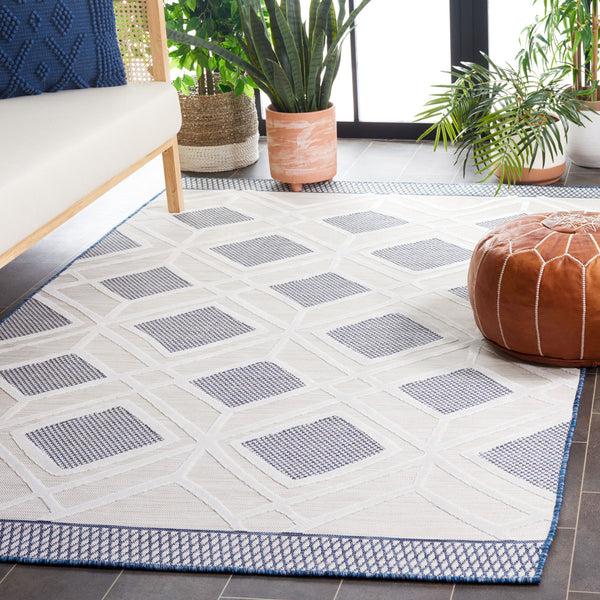 Safavieh Safavieh Cabana Collection CBN420N - Ivory / Navy