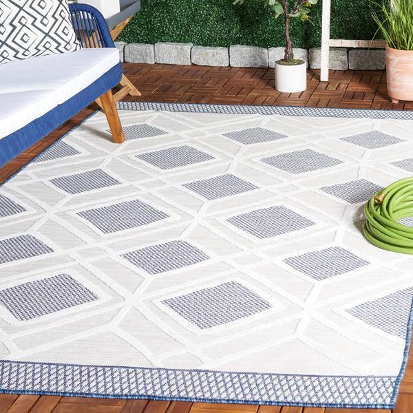 safavieh Safavieh Cabana Collection CBN420N - Ivory / Navy