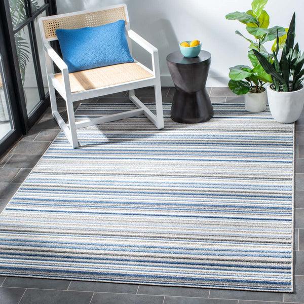 safavieh Safavieh Cabana Rug Collection CBN323F - Grey / Blue