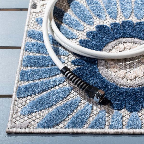 Safavieh Safavieh Cabana Rug Collection CBN382G - Grey / Blue
