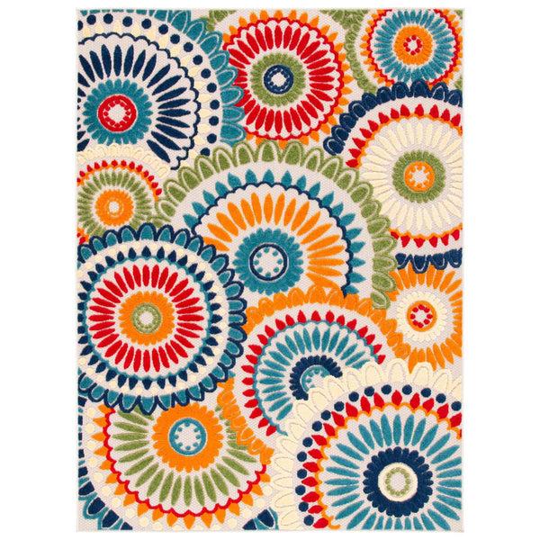 Safavieh Safavieh Cabana Rug Collection CBN382M - Blue / Ivory