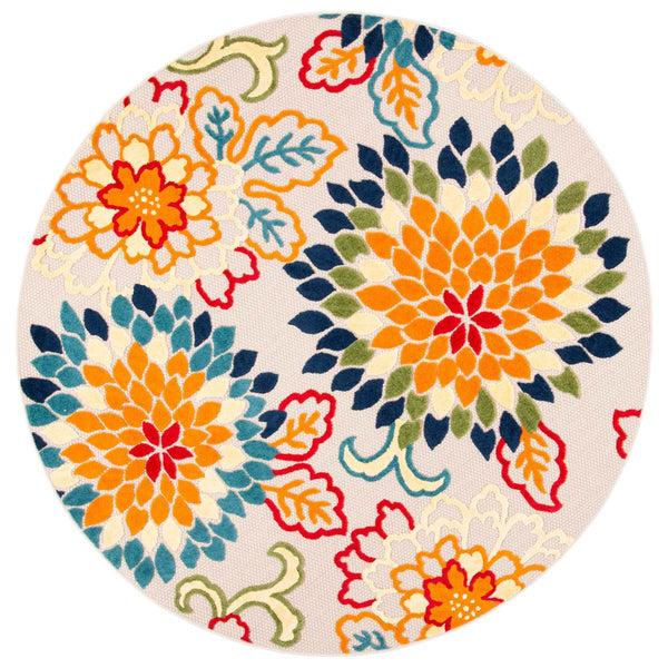Safavieh Safavieh Cabana Rug Collection CBN391A - Ivory / Orange