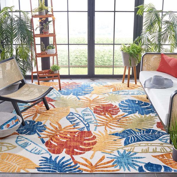 Safavieh Safavieh Cabana Rug Collection CBN831A - Creme / Red