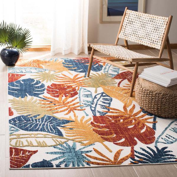 safavieh Safavieh Cabana Rug Collection CBN831A - Creme / Red