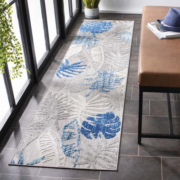 Safavieh Safavieh Cabana Rug Collection CBN831F - Grey / Blue