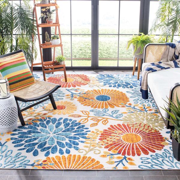 Safavieh Safavieh Cabana Rug Collection CBN832A - Creme / Red