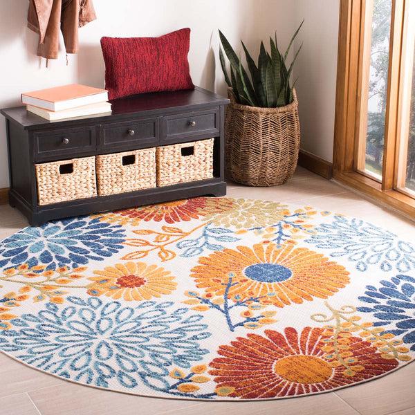 Safavieh Safavieh Cabana Rug Collection CBN832A - Creme / Red