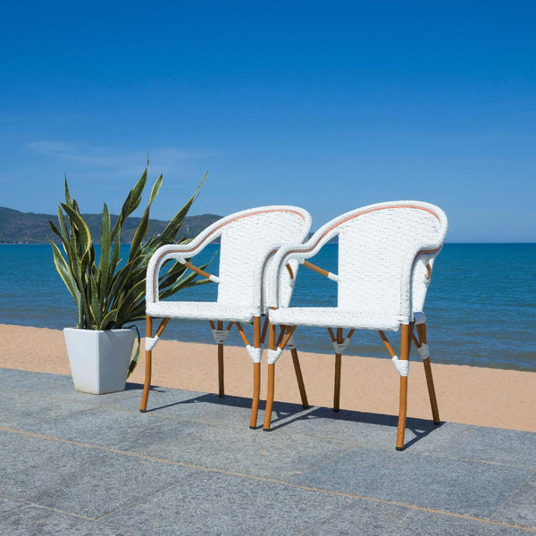 Safavieh Safavieh California Armchair - White (Set Of 2)