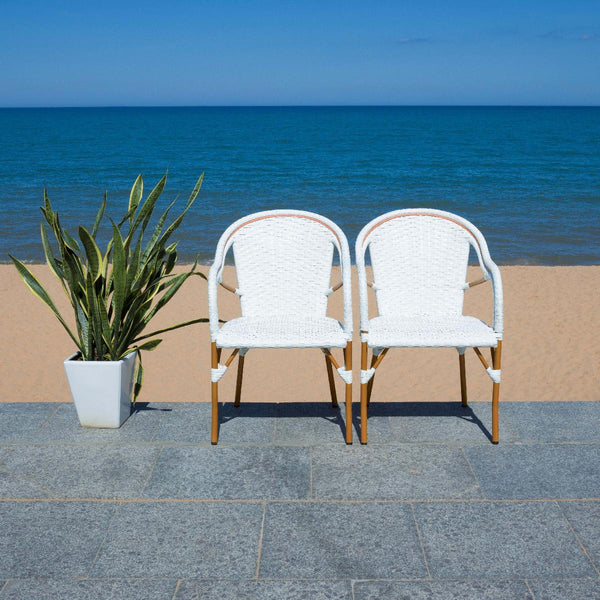 safavieh Safavieh California Armchair - White (Set of 2)