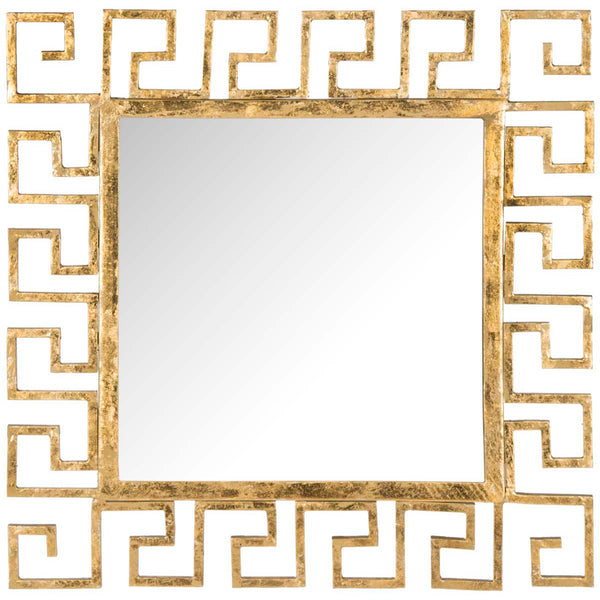 safavieh Safavieh Calliope Greek Key Mirror - Antique Gold