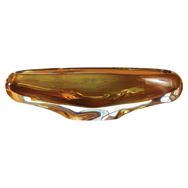 Safavieh Canoe Bowl-Amber | Global Views - 6.60273