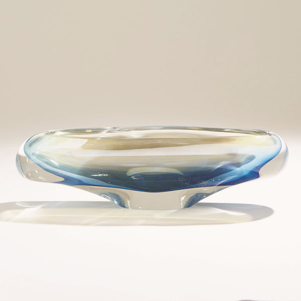 safavieh Canoe Bowl-Blue Gelp | Global Views - 6.60405