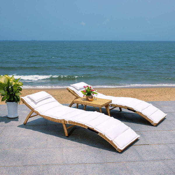 Safavieh Safavieh Carew 3 Piece Sun Lounger Set - Natural
