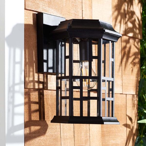 Safavieh Safavieh Carwen Outdoor Wall Sconce - Black (Set Of 2)