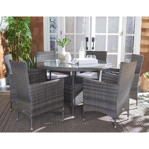 Safavieh Safavieh Challe Dining Set - Grey Brown / White