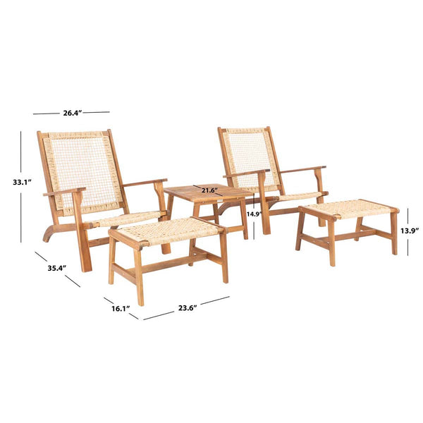 Safavieh Safavieh Chantelle Living Set - Natural / Natural