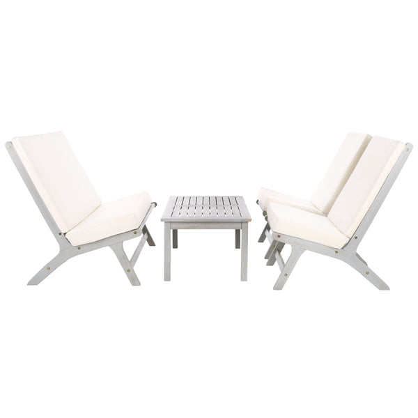 Safavieh Safavieh Chaston 4 Piece Living Set - Grey / Beige