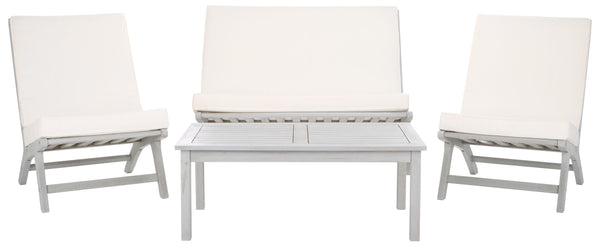 safavieh Safavieh Chaston 4 Piece Living Set - Grey / Beige