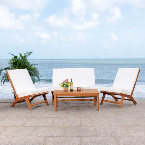 Safavieh Safavieh Chaston 4 Piece Living Set - Natural / Beige