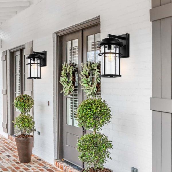 Safavieh Safavieh Cianna Outdoor Wall Sconce - Black (Set Of 2)