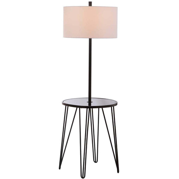 Safavieh Safavieh Ciro 58 Inch H Floor Lamp Side Table-Black