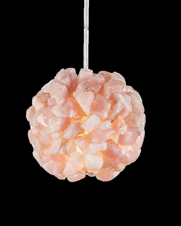 safavieh Clio Pink Pendant | Currey & Co - 9000-1267