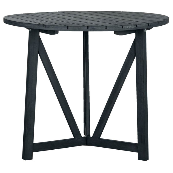 safavieh Safavieh Cloverdale Round Table - Dark Slate Gray / Beige