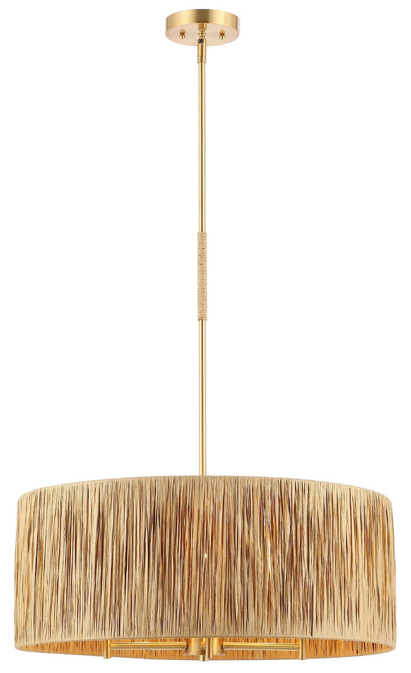 Safavieh Safavieh Colessa 5 Light Extendable Pendant - Natural / Gold