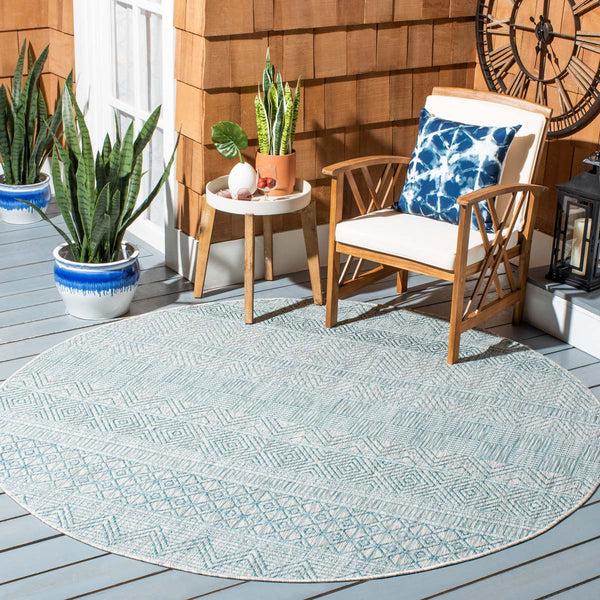 Safavieh Safavieh Courtyard Rug Collection CY8387-37612 - Grey / Black