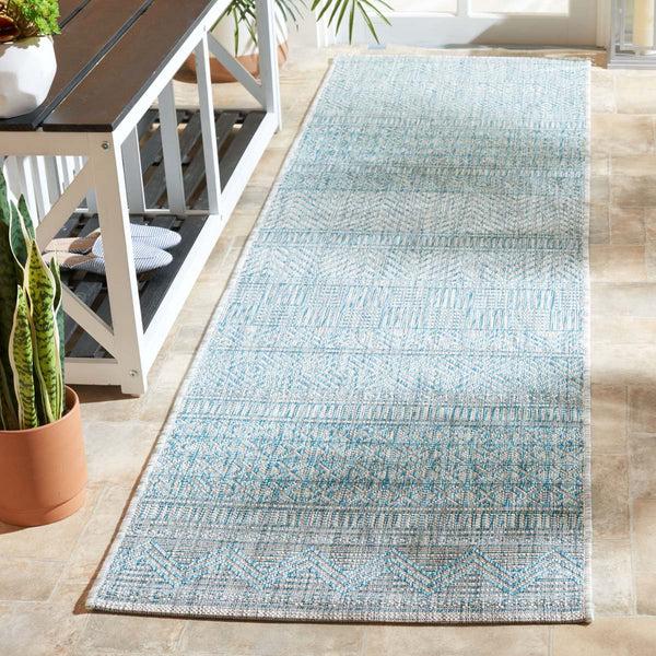 safavieh Safavieh Courtyard Rug Collection CY8387-37612 - Grey / Black
