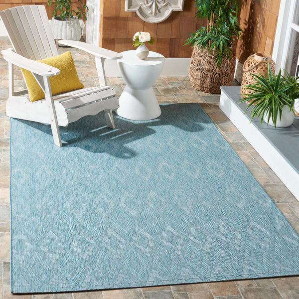 Safavieh Safavieh Courtyard Rug Collection CY8522-37122 - Aqua / Aqua