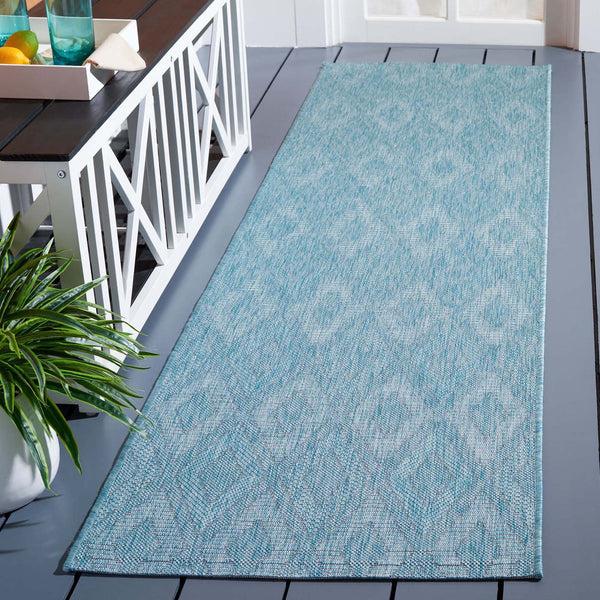 safavieh Safavieh Courtyard Rug Collection CY8522-37122 - Aqua / Aqua
