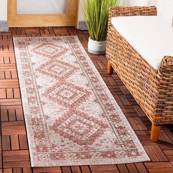 Safavieh Safavieh Courtyard Rug Collection CY8734-36812 - Light Grey / Blue