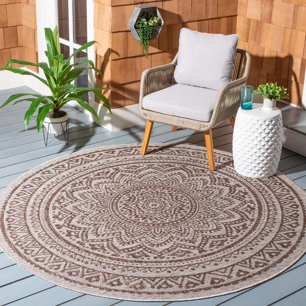 Safavieh Safavieh Courtyard Rug Collection CY8734-37212 - Light Grey / Teal