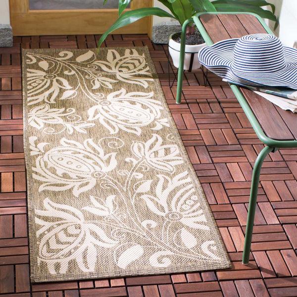 safavieh Safavieh Courtyard Rug CY2961-3009 - Brown / Natural