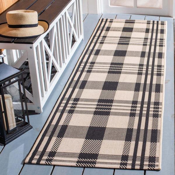 safavieh Safavieh Courtyard Rug CY6201-216 - Black / Bone