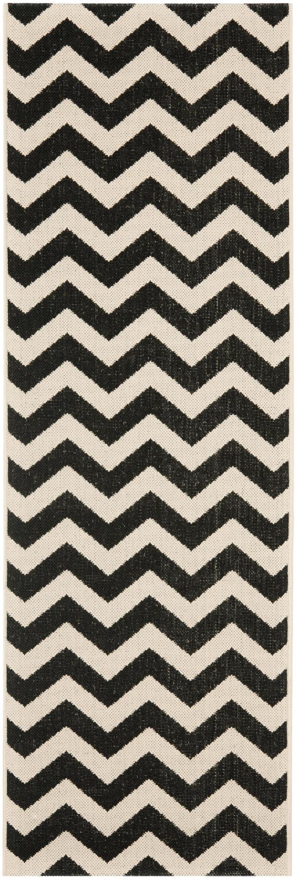 safavieh Safavieh Courtyard Rug CY6244-256 - Black / Beige