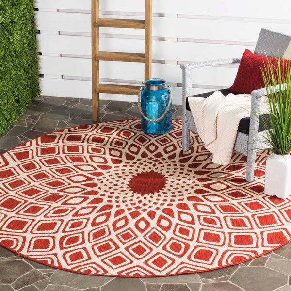 Safavieh Safavieh Courtyard Rug CY6616-23821 - Red / Beige